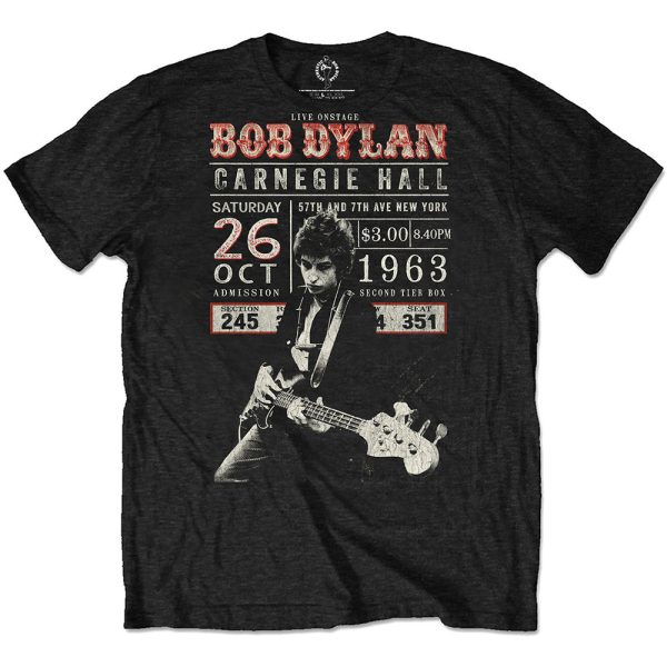 BOB DYLAN ボブディラン (来日記念 ) - Carnegie Hall '63 / ECO-TEE / Tシャツ / メンズ