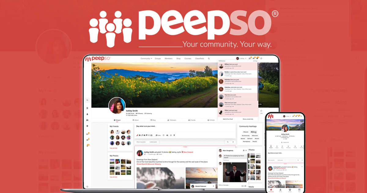PeepSo/BuddyBossに引けをとらない本格的なSNSコミュニティ